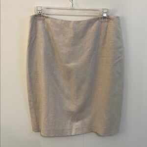 ANTONIO MELANI Cream Mini Pencil Skirt for Work